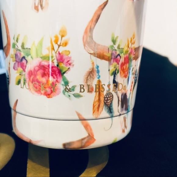 •L&B Texas Tumbler - White Floral Bull Design• - Picture 6 of 8